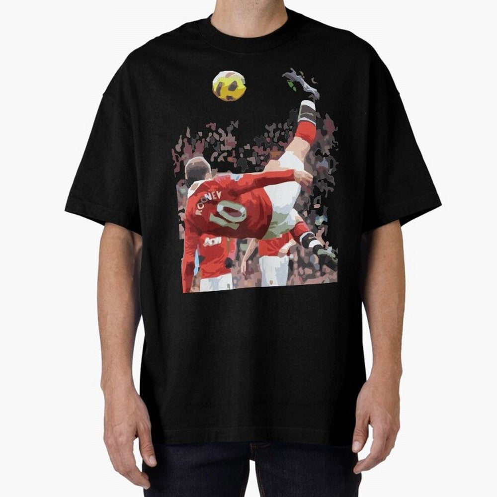 WAYNE ROONEY Oversized T-Shirt Show Match Day Excitement for FIFA World Cup 2026 USA Canada Mexico for Fans of Neymar, Haaland and Cristiano Ronaldo and France, Bringing Match Day Excitement, Supporter Culture, Golden Goals and Global Football