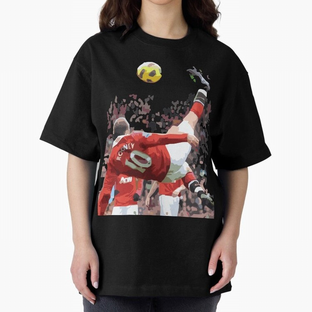 WAYNE ROONEY Oversized T-Shirt Show Match Day Excitement for FIFA World Cup 2026 USA Canada Mexico for Fans of Neymar, Haaland and Cristiano Ronaldo and France, Bringing Match Day Excitement, Supporter Culture, Golden Goals and Global Football