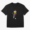 Legends of The Beautiful Game Cartoon Collection Legends Socrates Cartoon Artwork9 Oversized T-Shirt Join the Countdown to the FIFA World Cup 2026 USA Canada Mexico Journey through CR7 and Messi Highlights, Brazil, Portugal and Argentina Pride,