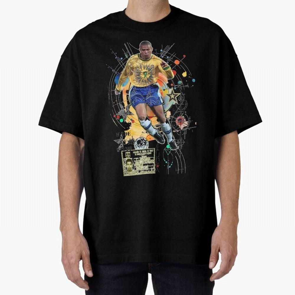 Ronaldo Nazario Football Playmaker Oversized T-Shirt Enjoy the Biggest Football Party of FIFA World Cup 2026 Spirit, Built around Spain, CR7, Classic Soccer Heritage, Championship Pressure, Fan Loyalty and International Pride; Perfect for People