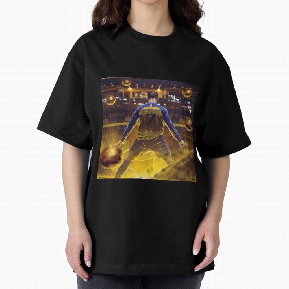 Ronaldo al nassr Oversized T-Shirt Honor Champions and Dreams in the FIFA World Cup 2026 USA Canada Mexico Journey through Cristiano Ronaldo Highlights, Netherlands Pride, Stadium Memories, Football Loyalty, International Chants and Championship