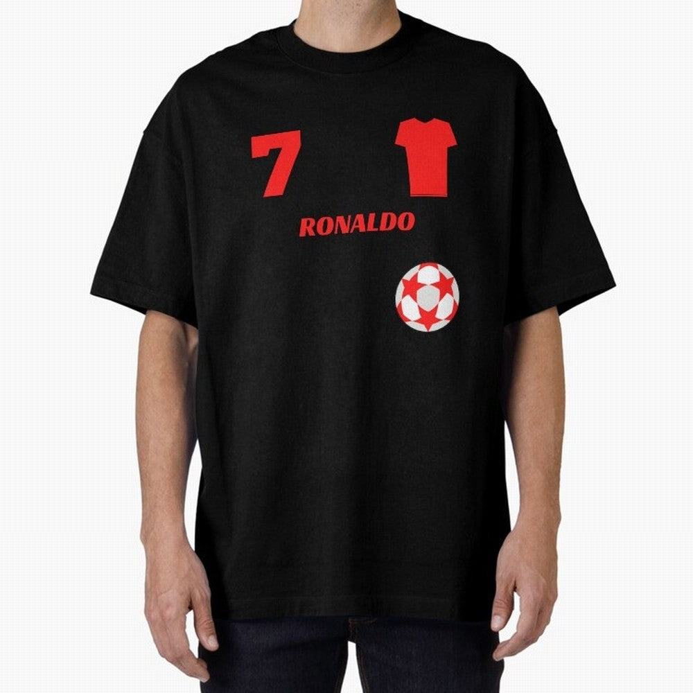 Ronaldo 7 - Man U Back to Manchester Oversized T-Shirt Capture the FIFA World Cup 2026 USA Canada Mexico Journey through Cristiano Ronaldo Highlights, Argentina and Brazil Pride, Stadium Memories, Football Loyalty, International Chants and