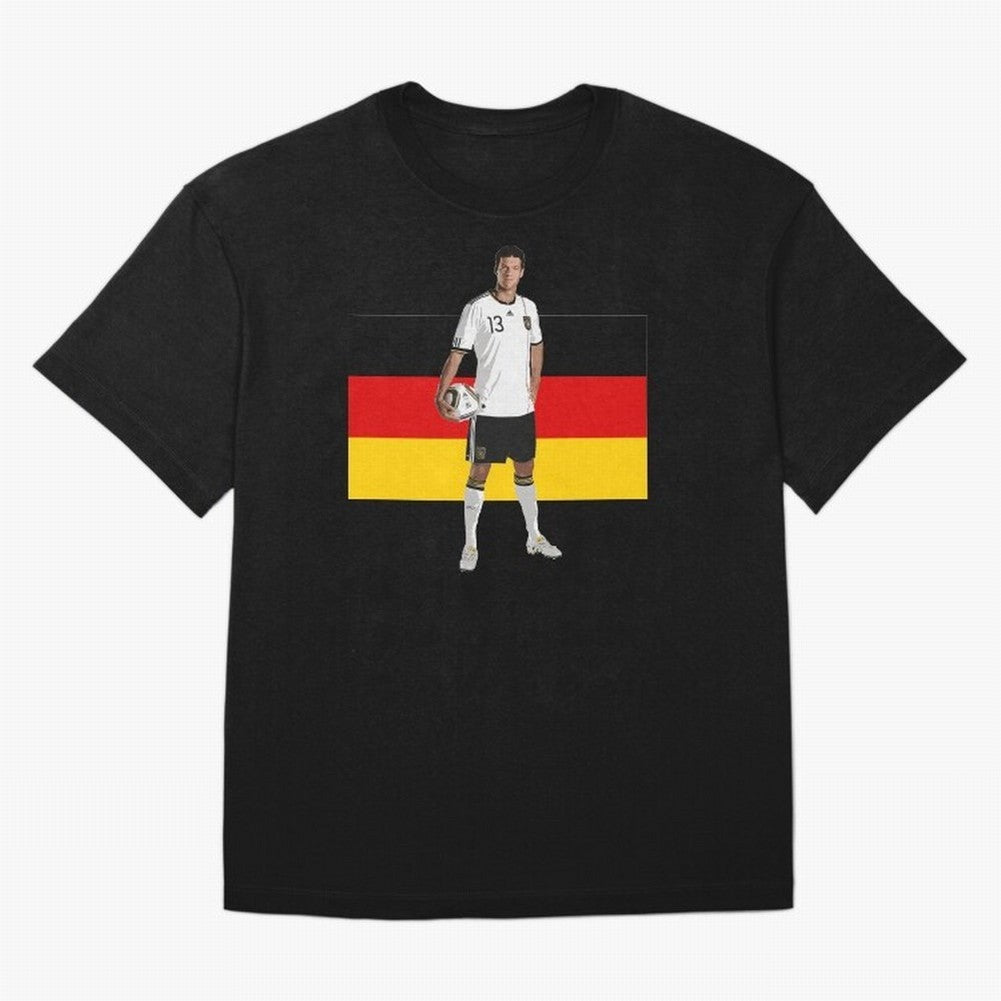Michael Ballack - German Football Legend Oversized T-Shirt Show Fan Pride Across FIFA World Cup 2026 USA Canada Mexico Built around Cristiano Ronaldo, Spain Energy, Fan Favorite Moments, National Team Passion, Big Match Drama and Soccer History;