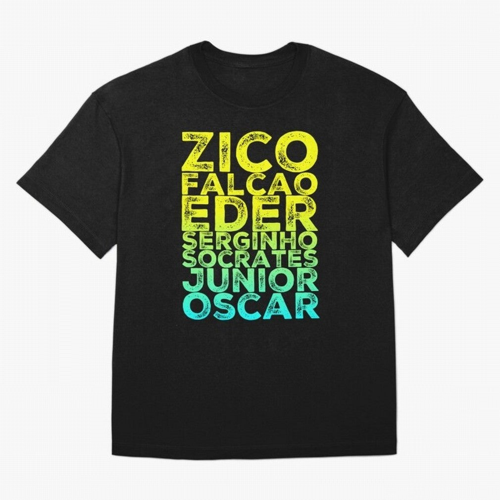 Brazil 1982 zico socrates eder best team never to win world cup79 Oversized T-Shirt Show Your Tournament Heart for the FIFA World Cup 2026 Journey through Messi, CR7 and Mbappe Highlights, Brazil, Portugal and Argentina Pride, Worldwide Fan Energy,