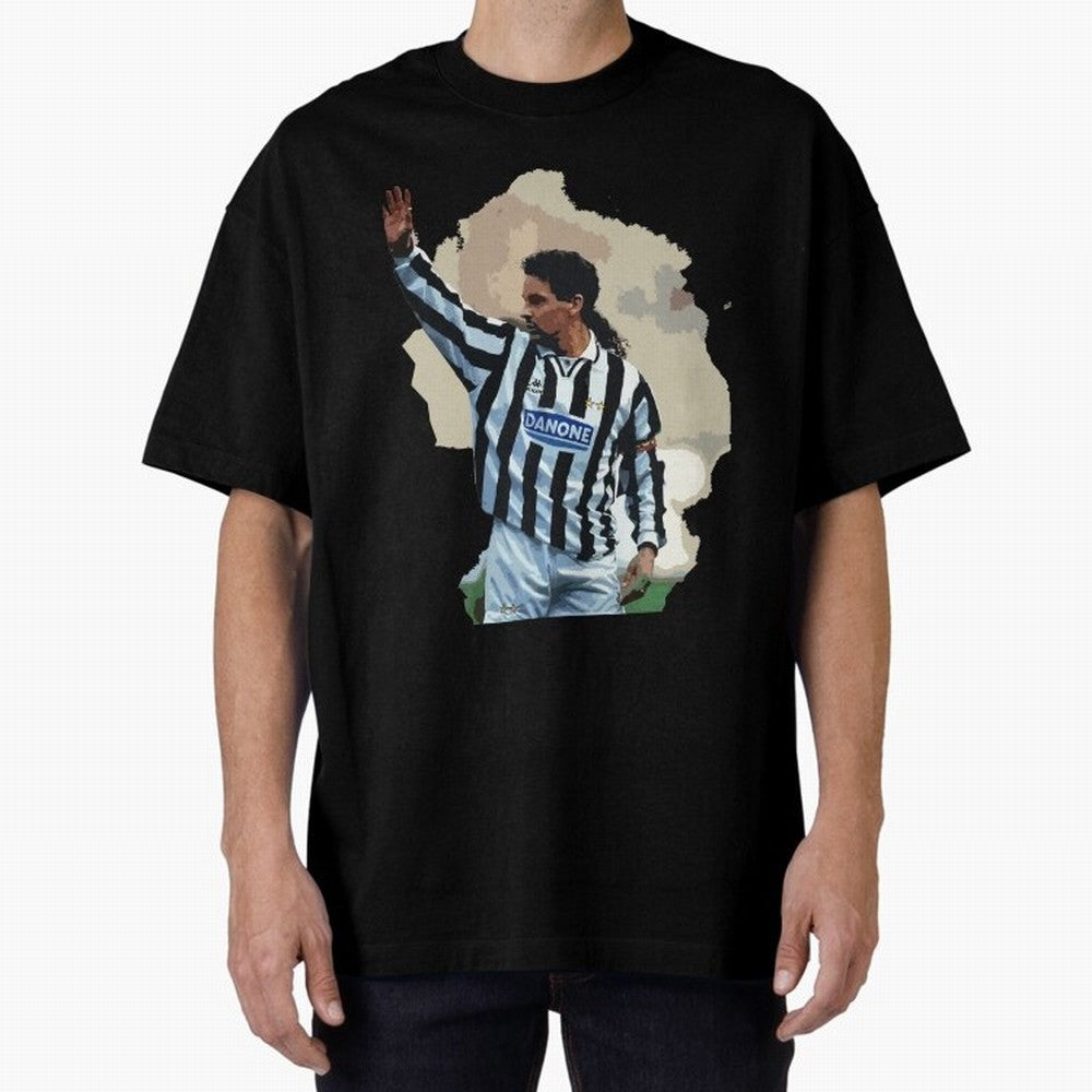Roberto Baggio Oversized T-Shirt Celebrate the Road through the FIFA World Cup 2026 Group Stage Journey through CR7 and Messi Highlights, Argentina Pride, Champion Mindset, Group Stage Buzz, Knockout Tension and Passionate Fan Culture; Ideal for