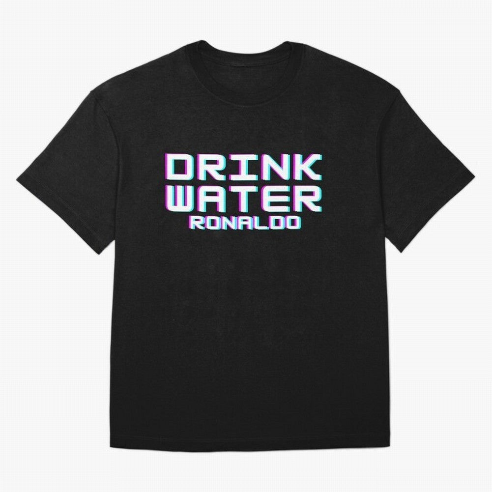 drink water ronaldo Oversized T-Shirt Elevate Match Day Hype around FIFA World Cup 2026, CR7 and Messi, Germany, Retro Football Energy, Iconic Rivalries, Trophy Chase Drama and Stadium Atmosphere; Perfect for Supporters Who Want Bold Football