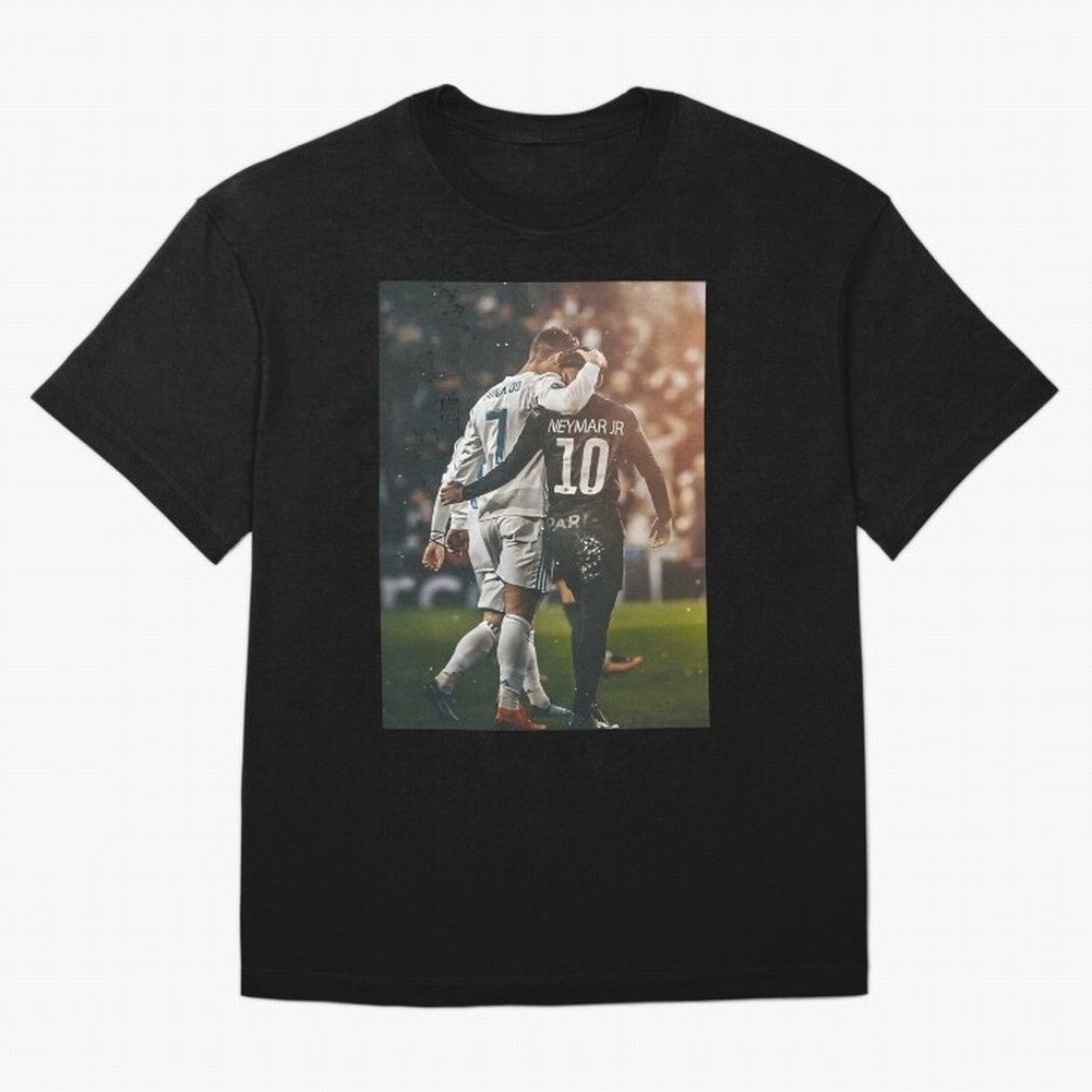 Neymar and Ronaldo Poster	 Oversized T-Shirt Celebrate the Biggest Stage of FIFA World Cup 2026 Inspired by Messi, Argentina, France and Brazil Energy, Worldwide Fan Energy, Dramatic Goals, Stadium Lights and Championship Celebrations; Perfect for