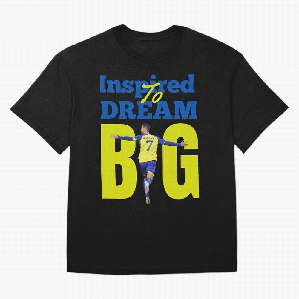Inspired To Dream Big Oversized T-Shirt Showcase the FIFA World Cup 2026 Group Stage Journey through Mbappe and Neymar Highlights, England Pride, Game Day Rituals, Football Legends, Country Pride and the Road to the Final; Made for Collectors Who