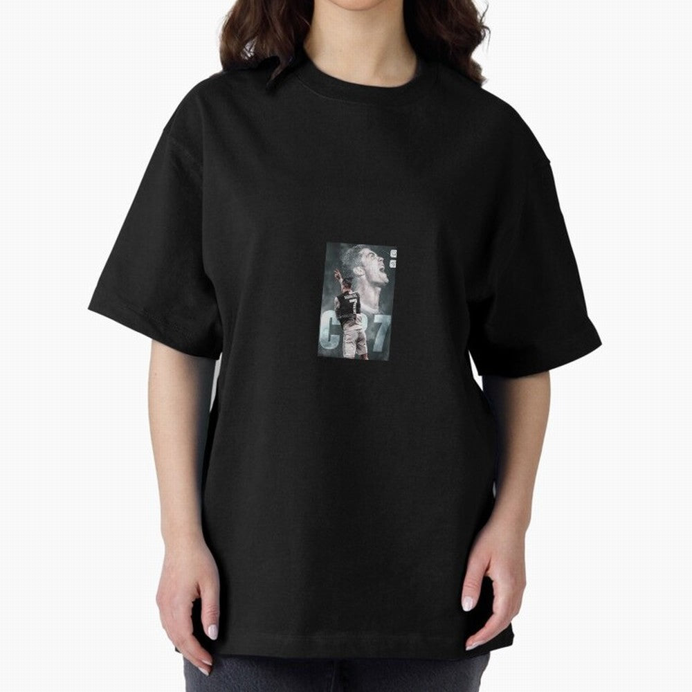 Ronaldo sticker Oversized T-Shirt Celebrate Every Goal in the FIFA World Cup 2026 Journey through Cristiano Ronaldo Highlights, England, France and Netherlands Pride, Football Passion, Legendary Performances, Festival Vibes and Supporter Community;