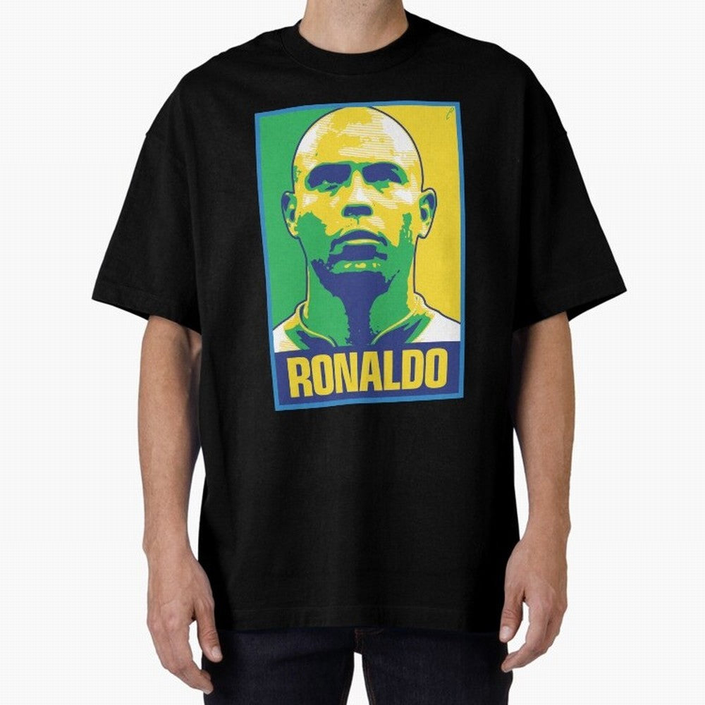 Ronaldo - BRAZIL Oversized T-Shirt Bring Home the FIFA World Cup 2026 Journey through Mbappe and Neymar Highlights, Argentina, France and Brazil Pride, Stadium Chants, National Pride, Trophy Dreams and Unforgettable Football Memories; Ideal for