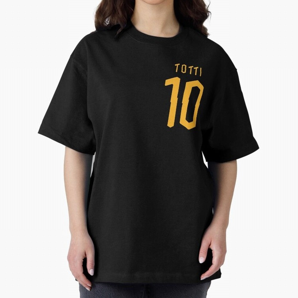 Totti 2020 Oversized T-Shirt Back Your Heroes with FIFA World Cup 2026 Connected to CR7 and Messi, England, France and Netherlands Energy, Goal Celebration Energy, Supporter Heritage, Football Icons and Worldwide Tournament Joy; Perfect for People