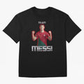 controversial football shirt Oversized T-Shirt Honor Football Greatness during Global Football Passion for FIFA World Cup 2026, Highlighting CR7 and Messi, Brazil, Portugal and Argentina, Goal Celebration Energy, Supporter Heritage, Football Icons
