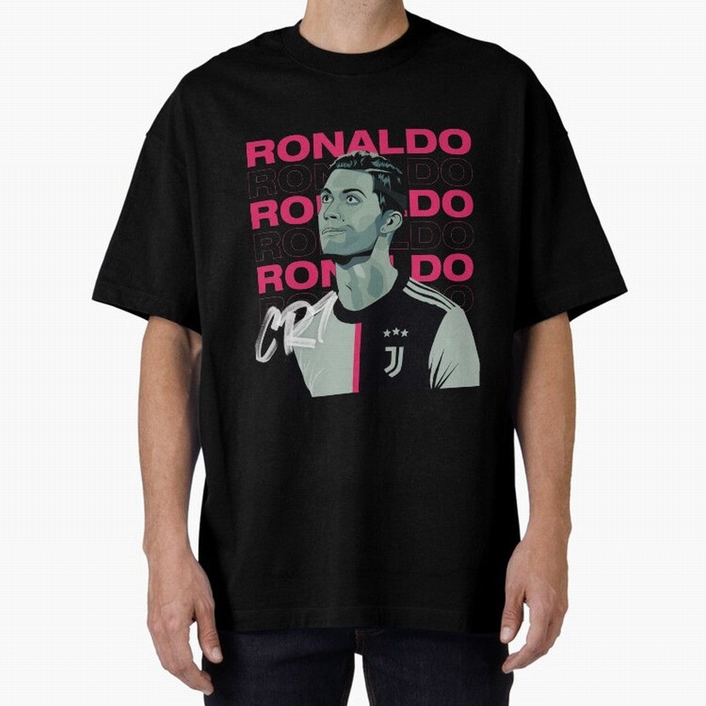 Ronaldo Oversized T-Shirt Feel International Energy from the FIFA World Cup 2026 USA Canada Mexico Journey through CR7 Highlights, England, France and Netherlands Pride, Sports Nostalgia, International Competition, Famous Players and Unforgettable