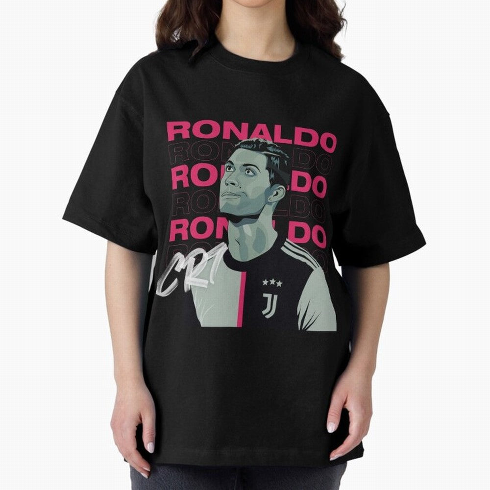 Ronaldo Oversized T-Shirt Feel International Energy from the FIFA World Cup 2026 USA Canada Mexico Journey through CR7 Highlights, England, France and Netherlands Pride, Sports Nostalgia, International Competition, Famous Players and Unforgettable