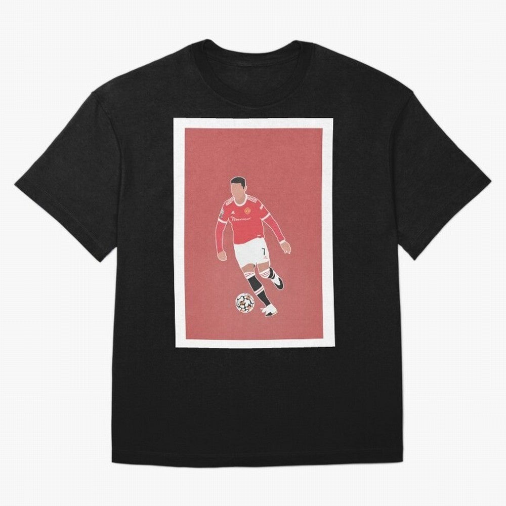 Cristiano Ronaldo 2 Oversized T-Shirt Follow Global Football Passion for FIFA World Cup 2026, Celebrating Haaland and Mbappe, Netherlands, Retro Football Energy, Iconic Rivalries, Trophy Chase Drama and Stadium Atmosphere; Great for Watch Parties,