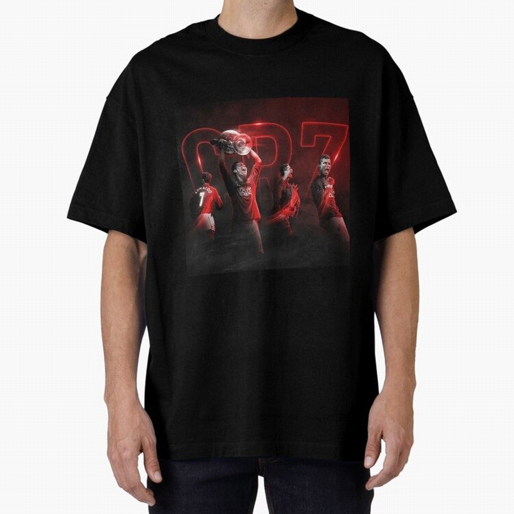 Cristiano Ronaldo in Manchester United Oversized T-Shirt Support Your Favorite Stars during the FIFA World Cup 2026 Journey through Neymar Highlights, England Pride, Football History, Final Match Energy, Crowd Noise and Once in a Lifetime Moments;