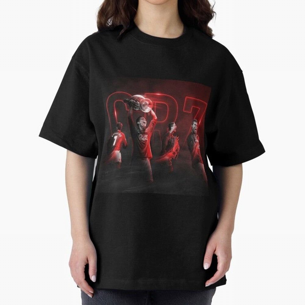 Cristiano Ronaldo in Manchester United Oversized T-Shirt Support Your Favorite Stars during the FIFA World Cup 2026 Journey through Neymar Highlights, England Pride, Football History, Final Match Energy, Crowd Noise and Once in a Lifetime Moments;