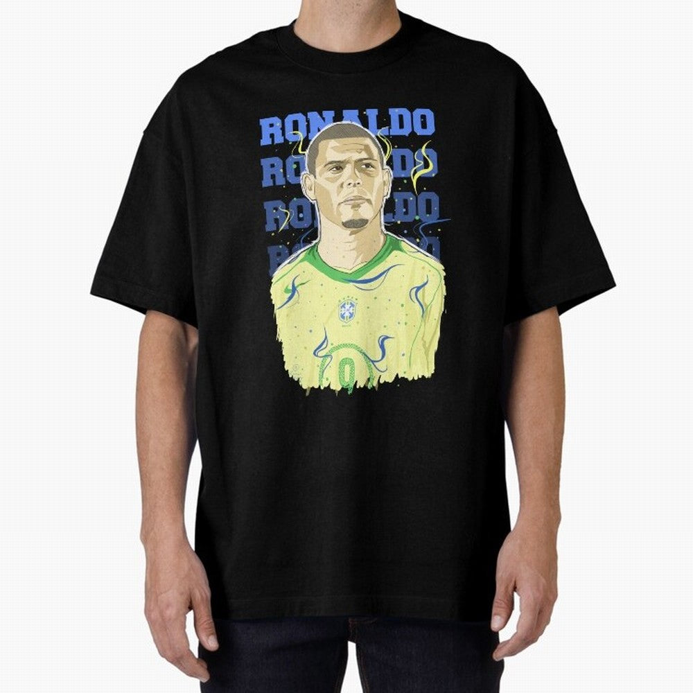 Ronaldo Oversized T-Shirt Make Game Day About Global Football Passion for FIFA World Cup 2026 USA Canada Mexico, Highlighting Messi, Neymar and Mbappe, Argentina, France and Brazil, Worldwide Fan Energy, Dramatic Goals, Stadium Lights and