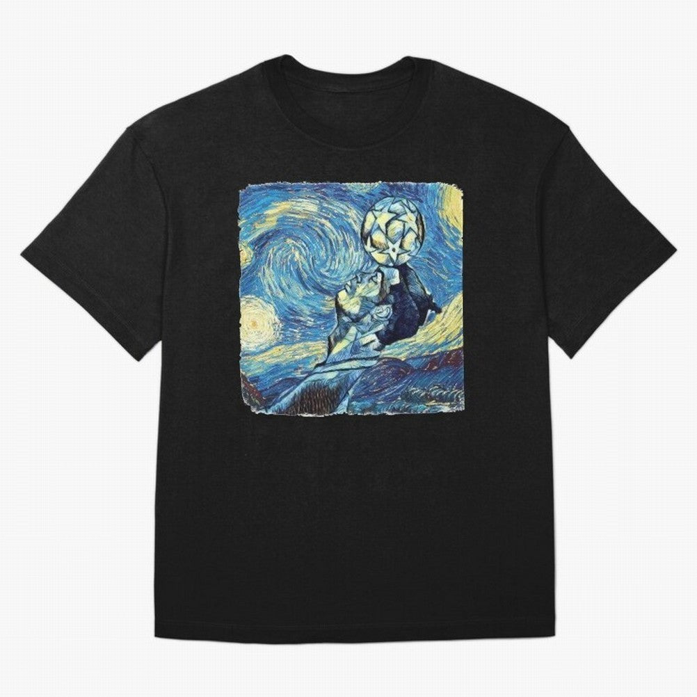 Ronaldo Ronaldo Van Gogh Style Oversized T-Shirt Live the Energy of FIFA World Cup 2026 Group Stage Spirit, Capturing Argentina, France and Brazil, CR7, Global Supporter Spirit, Legendary Goals, National Colors and Tournament Celebration; Great for