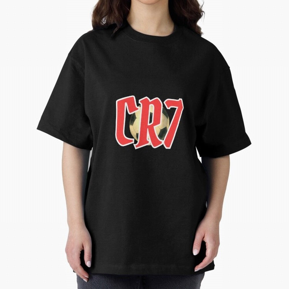 CR7 RED Oversized T-Shirt Show Support during the FIFA World Cup 2026 USA Canada Mexico Journey through Haaland Highlights, England, France and Netherlands Pride, Match Day Excitement, Supporter Culture, Golden Goals and Global Football Passion;
