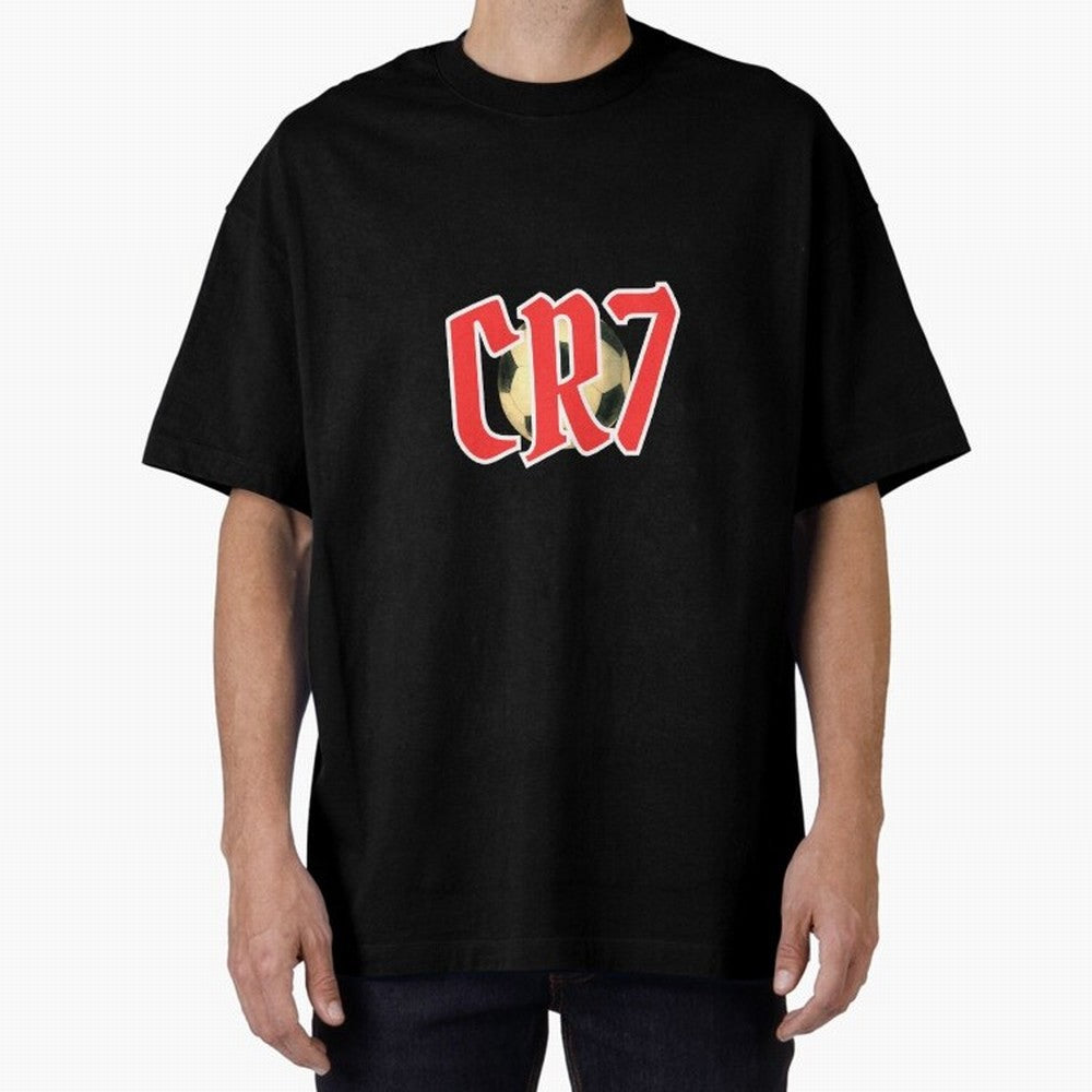 CR7 RED Oversized T-Shirt Show Support during the FIFA World Cup 2026 USA Canada Mexico Journey through Haaland Highlights, England, France and Netherlands Pride, Match Day Excitement, Supporter Culture, Golden Goals and Global Football Passion;