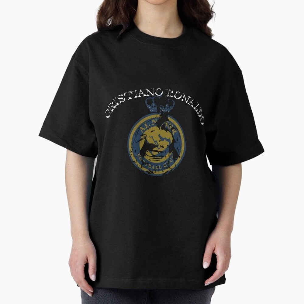 Ronaldo CR7 al nassr Oversized T-Shirt Bring Bold Fan Energy to Match Day Hype around FIFA World Cup 2026, Neymar, Netherlands, Worldwide Fan Energy, Dramatic Goals, Stadium Lights and Championship Celebrations; Ideal for Passionate Fans Who Love