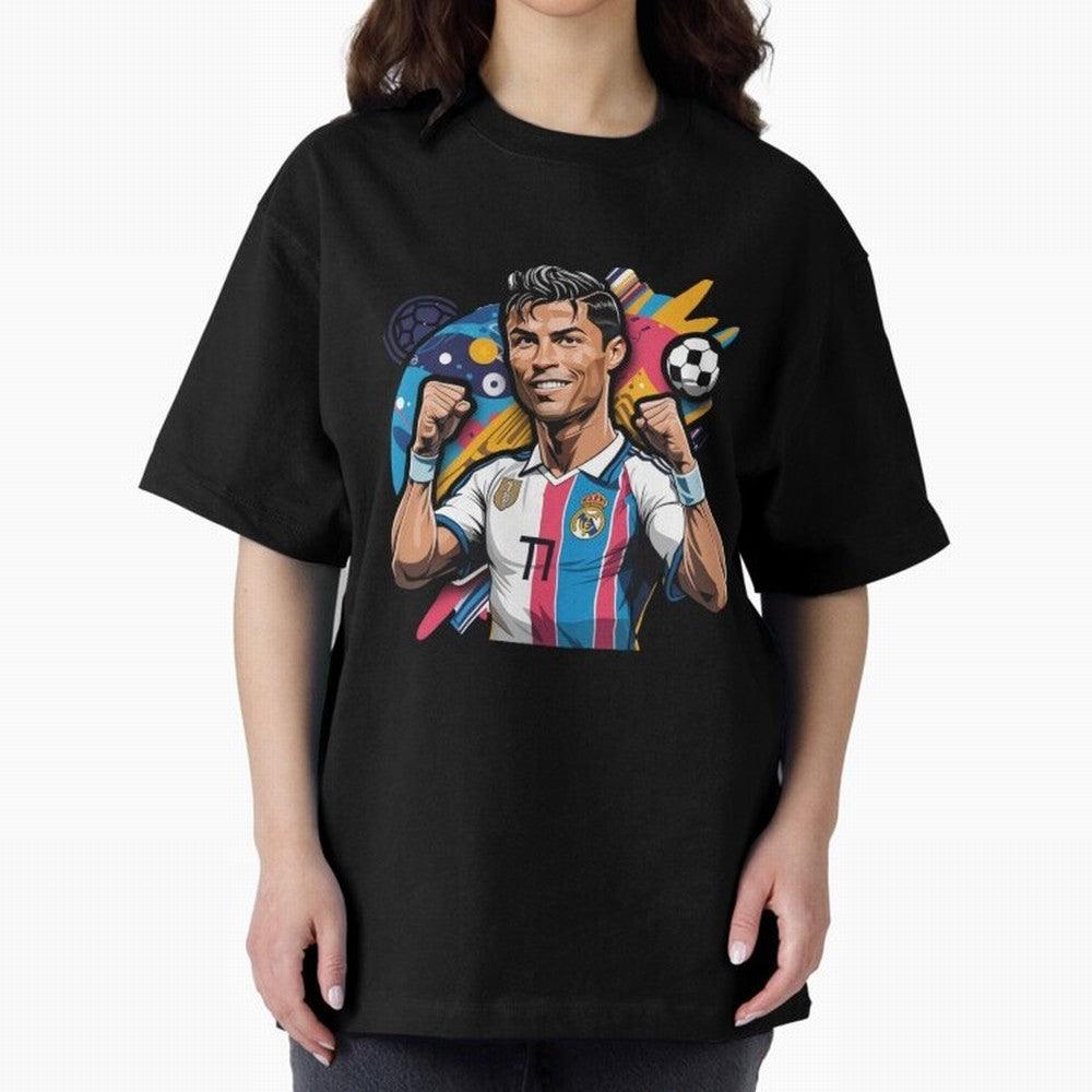 Cristiano Ronaldo cr7 Oversized T-Shirt Celebrate Classic Football Spirit in Global Football Passion for FIFA World Cup 2026 USA Canada Mexico, Connected to Cristiano Ronaldo, Haaland and CR7, Spain and Netherlands, Soccer Culture, Superstar