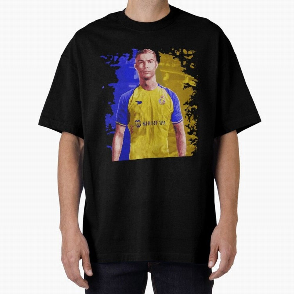Ronaldo CR7 al nassr Oversized T-Shirt Honor the Beautiful Game during FIFA World Cup 2026 Group Stage Connected to Mbappe, Argentina Energy, Sports Nostalgia, International Competition, Famous Players and Unforgettable Victories; Created for Match