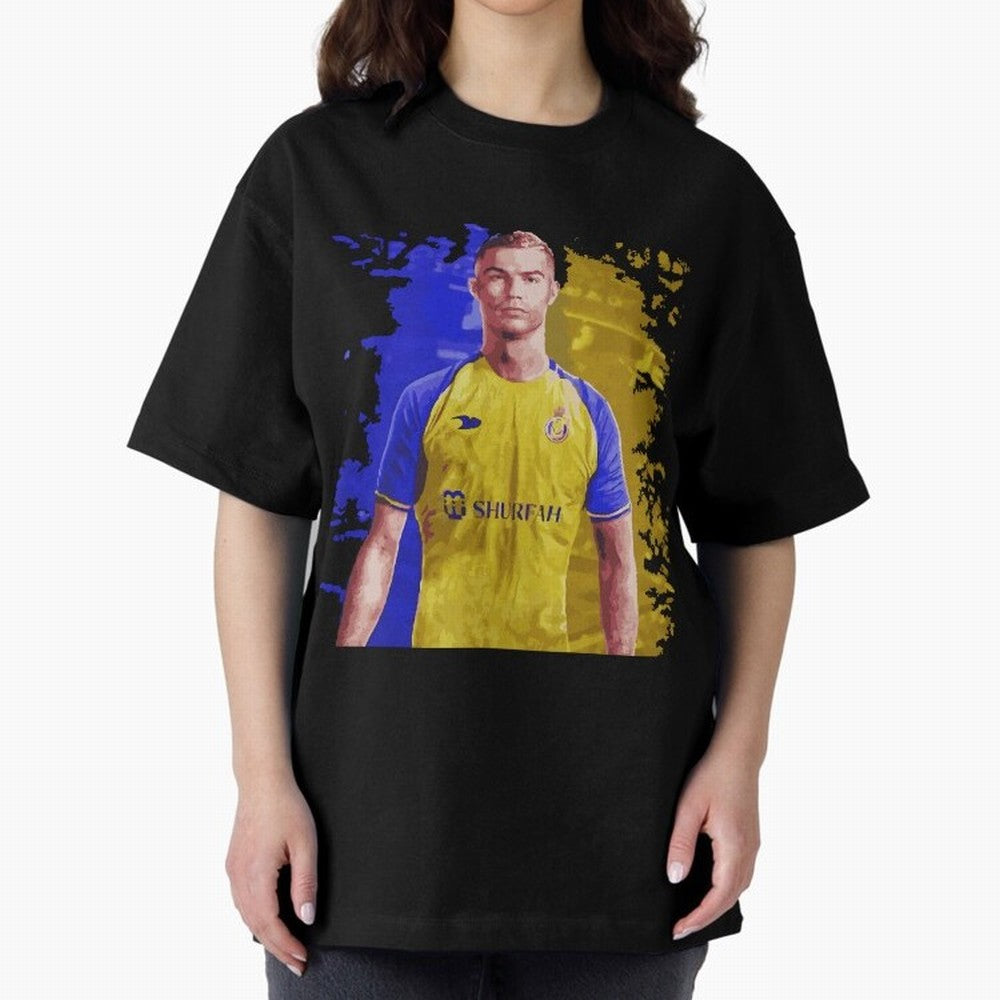 Ronaldo CR7 al nassr Oversized T-Shirt Honor the Beautiful Game during FIFA World Cup 2026 Group Stage Connected to Mbappe, Argentina Energy, Sports Nostalgia, International Competition, Famous Players and Unforgettable Victories; Created for Match