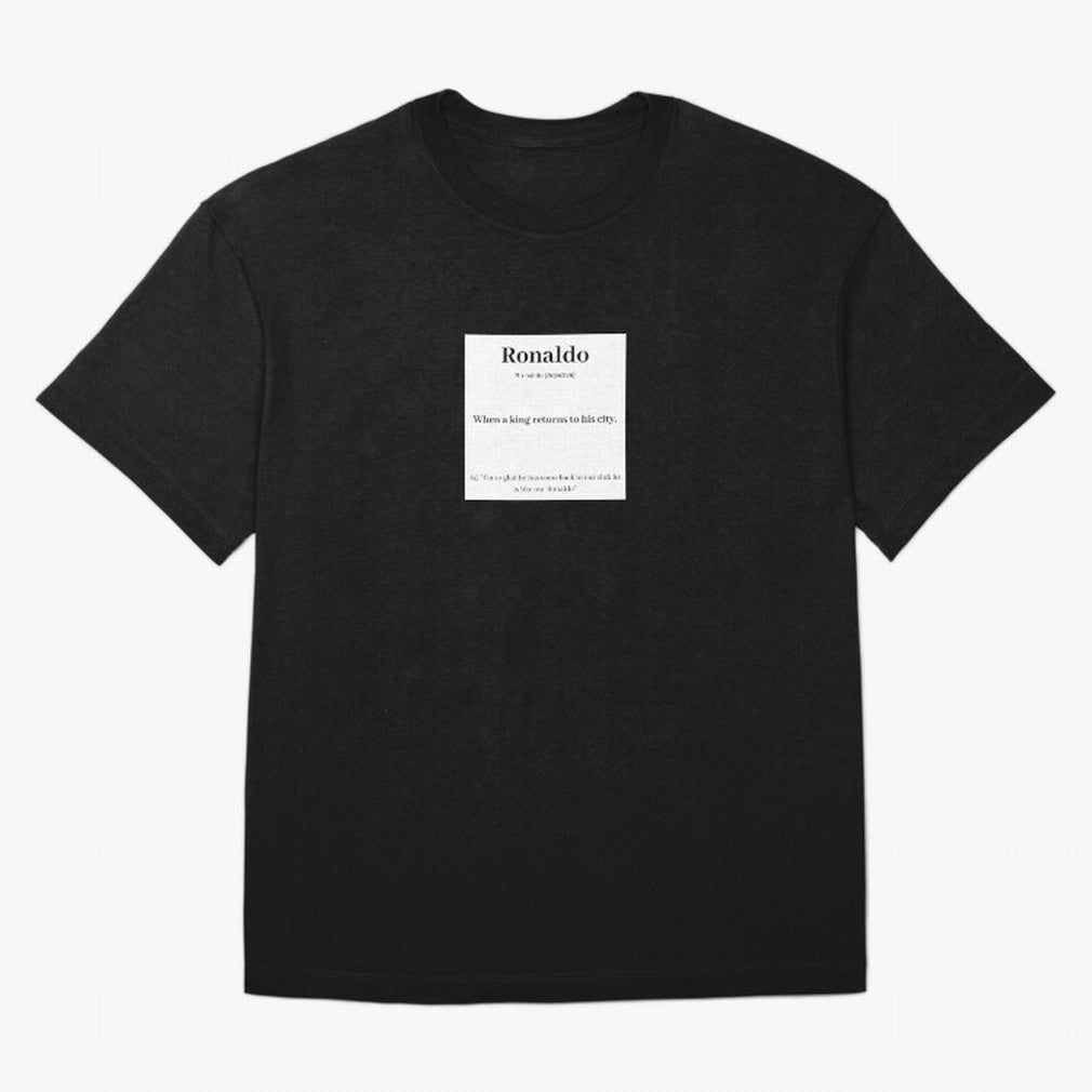 Ronaldo Football Definition - Funny Gift For Football Lovers Sticker Sticker Oversized T-Shirt Join the Countdown to the FIFA World Cup 2026 Group Stage Journey through Neymar, Haaland and Cristiano Ronaldo Highlights, Brazil, Portugal and