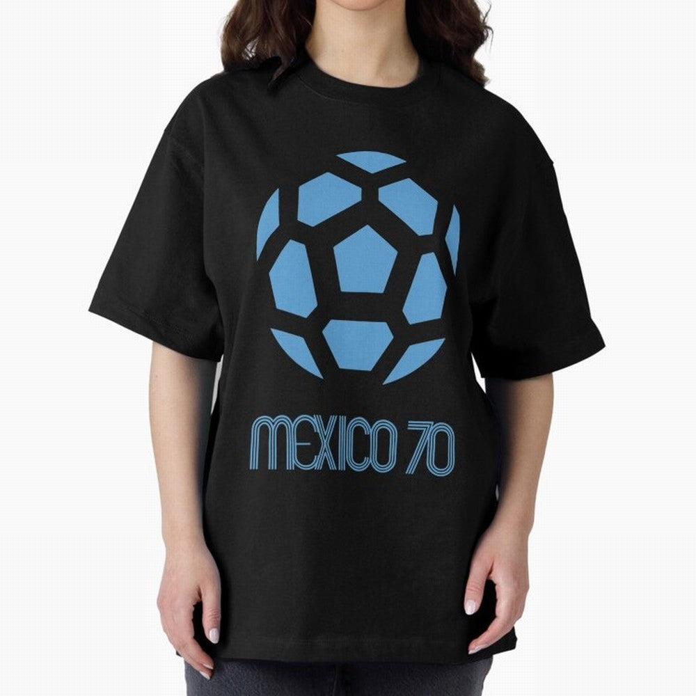 Retro World Cup 70 Logo Oversized T-Shirt Cheer through Every Moment of FIFA World Cup 2026 USA Canada Mexico for Fans of Neymar and Argentina, Bringing Match Day Excitement, Supporter Culture, Golden Goals and Global Football Passion; Built for