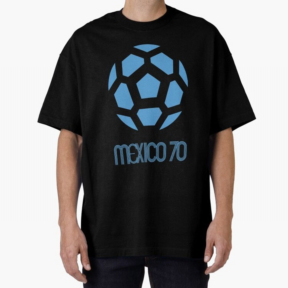 Retro World Cup 70 Logo Oversized T-Shirt Cheer through Every Moment of FIFA World Cup 2026 USA Canada Mexico for Fans of Neymar and Argentina, Bringing Match Day Excitement, Supporter Culture, Golden Goals and Global Football Passion; Built for