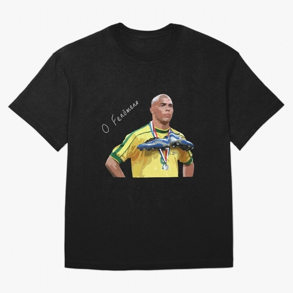 Ronaldo Il Fenomeno Oversized T-Shirt Join Supporters Worldwide for Match Day Hype around FIFA World Cup 2026 USA Canada Mexico, Mbappe and Neymar, Argentina and Brazil, Vintage Soccer Flavor, Modern Football Stars, National Flags and Final Night