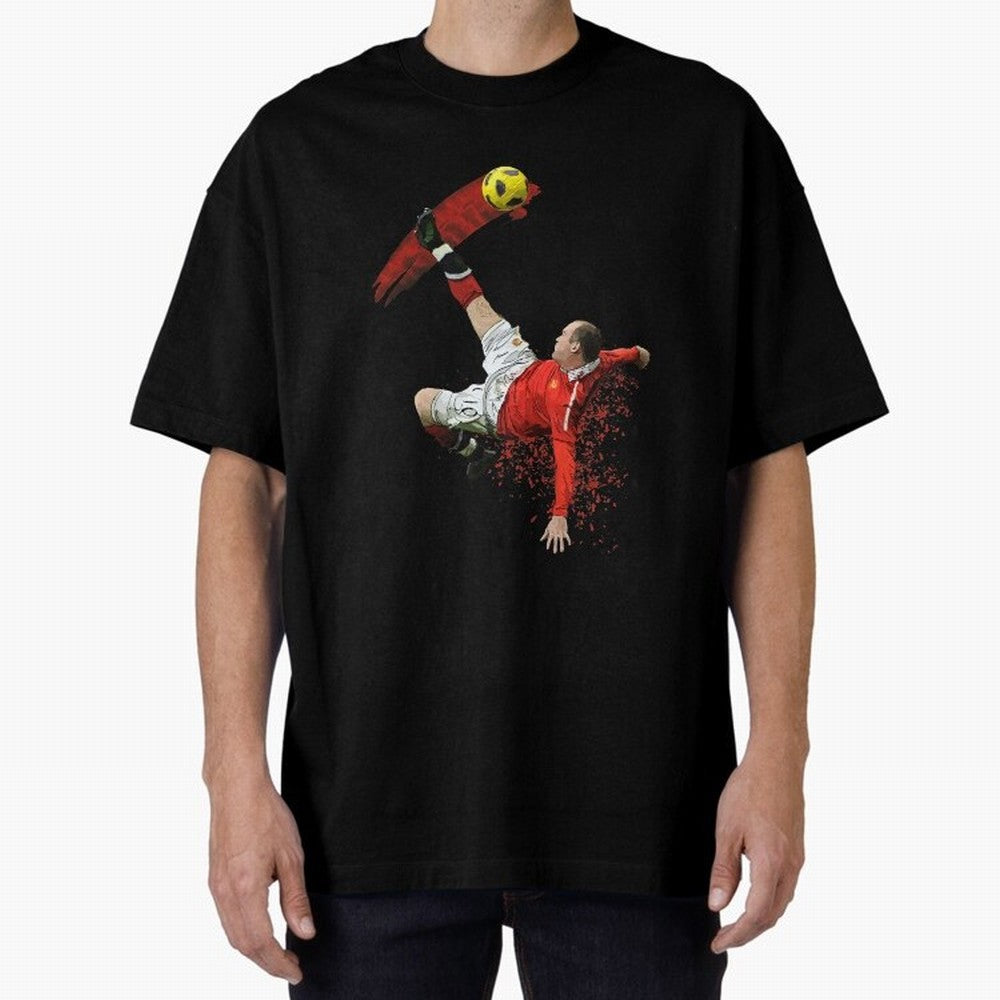 Wayne Rooney Oversized T-Shirt Experience Match Day Hype around FIFA World Cup 2026 Group Stage, Messi, Neymar and Mbappe, Germany, Sports Nostalgia, International Competition, Famous Players and Unforgettable Victories; Ideal for Fans Who Follow