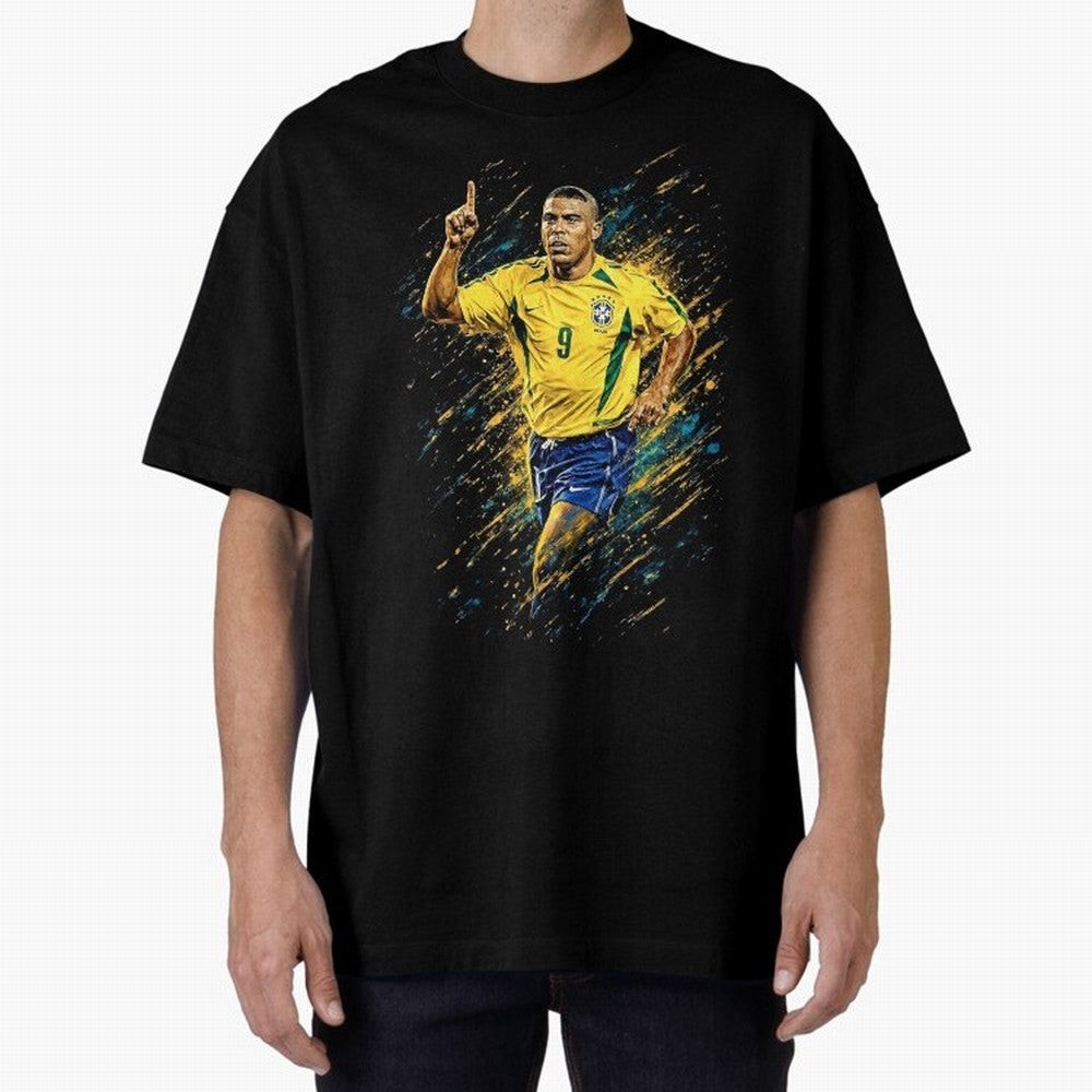R9 Ronaldo Football Legend Oversized T-Shirt Show Fan Pride Across FIFA World Cup 2026 Group Stage for Fans of Cristiano Ronaldo, Haaland and CR7 and Germany, Bringing Stadium Chants, National Pride, Trophy Dreams and Unforgettable Football