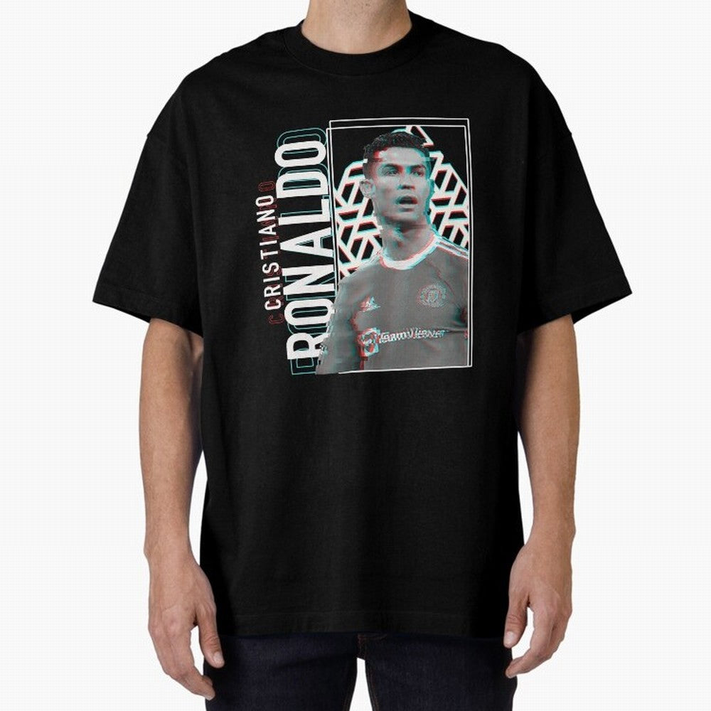 Cristiano Ronaldo sport Oversized T-Shirt Carry National Pride through the FIFA World Cup 2026 Journey through Haaland Highlights, England Pride, Retro Football Energy, Iconic Rivalries, Trophy Chase Drama and Stadium Atmosphere; Perfect for
