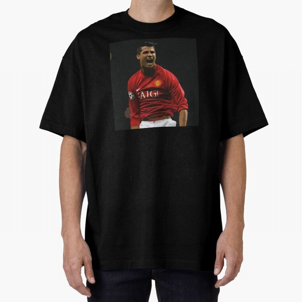 The Manchester United bug 2008 Oversized T-Shirt Show Your Love for Global Football Passion for FIFA World Cup 2026 USA Canada Mexico, Capturing CR7 and Messi, England and Germany, Vintage Soccer Flavor, Modern Football Stars, National Flags and