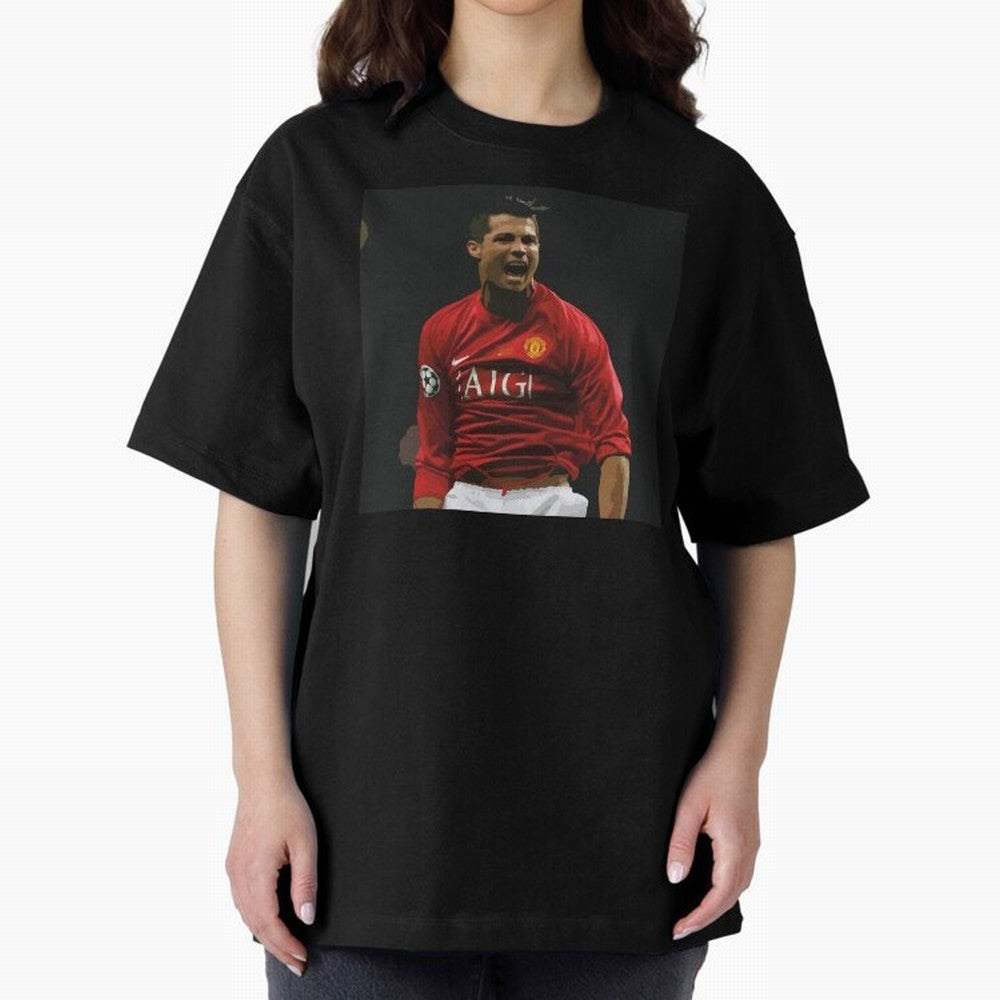 The Manchester United bug 2008 Oversized T-Shirt Show Your Love for Global Football Passion for FIFA World Cup 2026 USA Canada Mexico, Capturing CR7 and Messi, England and Germany, Vintage Soccer Flavor, Modern Football Stars, National Flags and