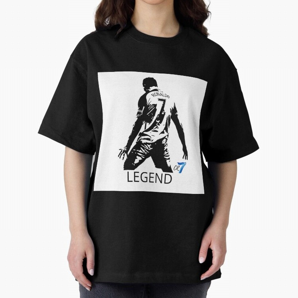 RONALDO legend CR7 Oversized T-Shirt Get Ready for Global Football Passion for FIFA World Cup 2026, Highlighting Mbappe, France, Sports Nostalgia, International Competition, Famous Players and Unforgettable Victories; Built for Supporters Chasing