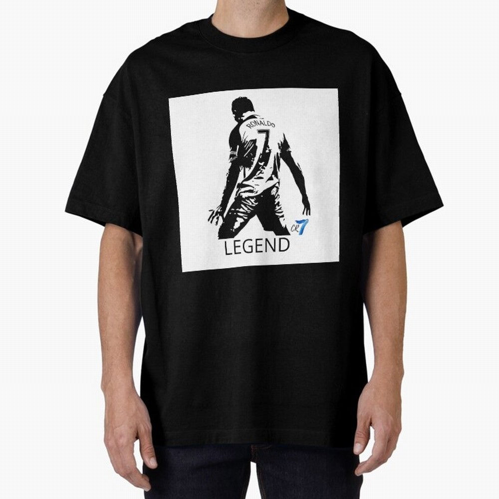 RONALDO legend CR7 Oversized T-Shirt Get Ready for Global Football Passion for FIFA World Cup 2026, Highlighting Mbappe, France, Sports Nostalgia, International Competition, Famous Players and Unforgettable Victories; Built for Supporters Chasing