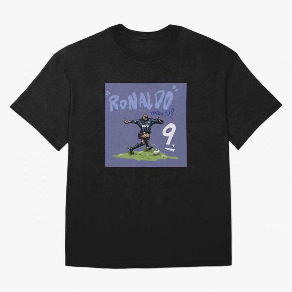 Ronaldo Nazario. Oversized T-Shirt Keep the Match Day Mood of FIFA World Cup 2026 for Fans of Messi, Neymar and Mbappe and Spain, Bringing Stadium Chants, National Pride, Trophy Dreams and Unforgettable Football Memories; Ideal for Fans Who Follow
