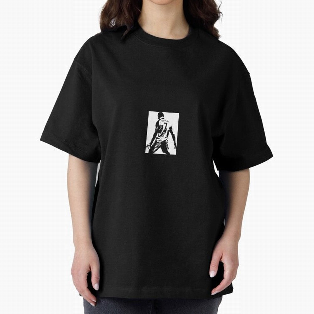 Ronaldo sticker Oversized T-Shirt Represent Fans Who Live for Match Day Hype around FIFA World Cup 2026 Group Stage, Mbappe, Argentina and Brazil, Football History, Final Match Energy, Crowd Noise and Once in a Lifetime Moments; Ideal for