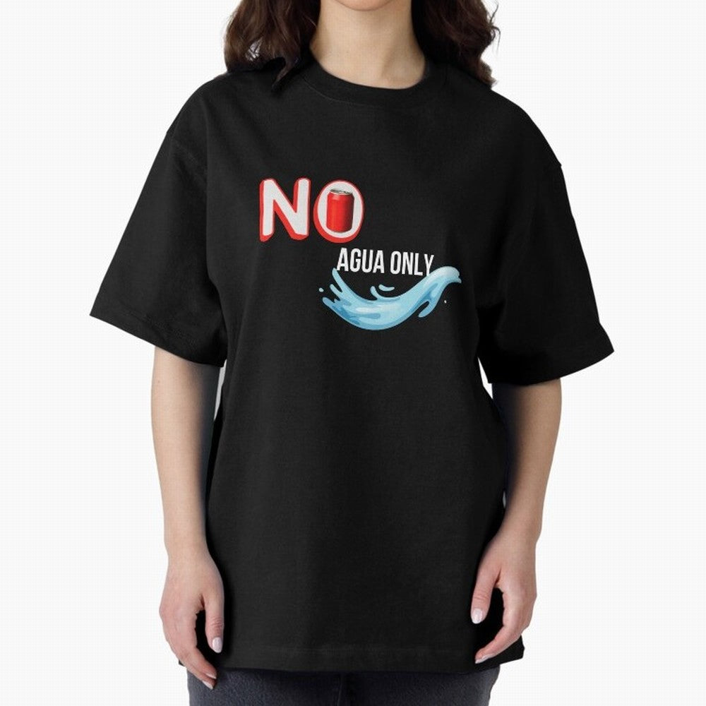 Cristiano Ronaldo - No Soda Coca Drink Agua Water Only Oversized T-Shirt Carry the Colors and Pride of the FIFA World Cup 2026 Journey through Mbappe Highlights, Argentina and Brazil Pride, Classic Soccer Heritage, Championship Pressure, Fan