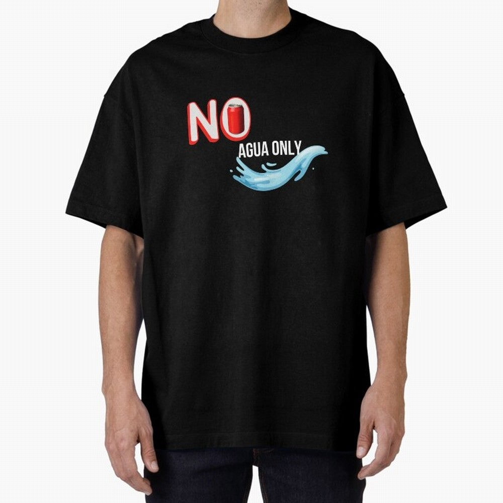 Cristiano Ronaldo - No Soda Coca Drink Agua Water Only Oversized T-Shirt Carry the Colors and Pride of the FIFA World Cup 2026 Journey through Mbappe Highlights, Argentina and Brazil Pride, Classic Soccer Heritage, Championship Pressure, Fan