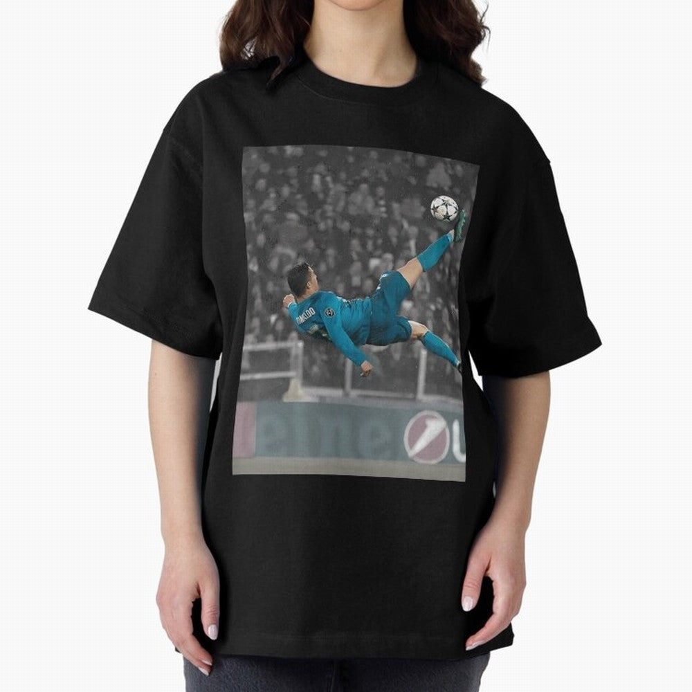 C Ronaldo Poster	 Oversized T-Shirt Bring Stadium Energy to Global Football Passion for FIFA World Cup 2026 Group Stage, Driven by CR7 and Messi, Portugal, Spain and Germany, Stadium Memories, Football Loyalty, International Chants and Championship