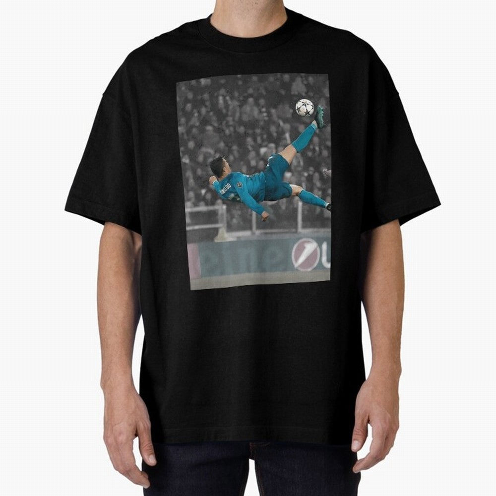 C Ronaldo Poster	 Oversized T-Shirt Bring Stadium Energy to Global Football Passion for FIFA World Cup 2026 Group Stage, Driven by CR7 and Messi, Portugal, Spain and Germany, Stadium Memories, Football Loyalty, International Chants and Championship
