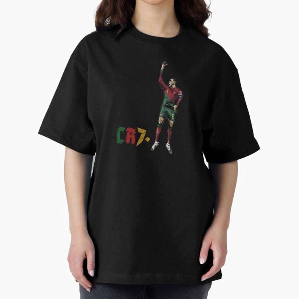 CR7. Oversized T-Shirt Follow the Road to the FIFA World Cup 2026 Group Stage Journey through Cristiano Ronaldo, Haaland and CR7 Highlights, Brazil, Portugal and Argentina Pride, Champion Mindset, Group Stage Buzz, Knockout Tension and Passionate