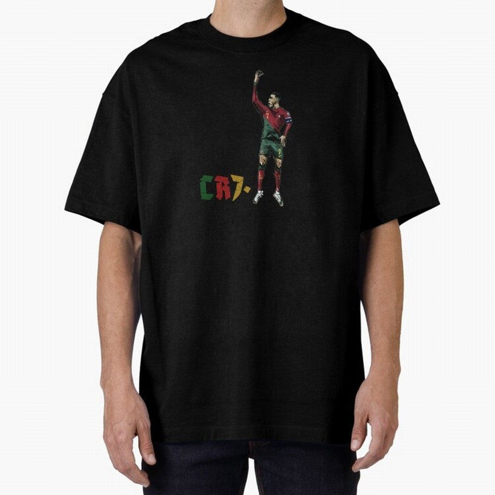 CR7. Oversized T-Shirt Follow the Road to the FIFA World Cup 2026 Group Stage Journey through Cristiano Ronaldo, Haaland and CR7 Highlights, Brazil, Portugal and Argentina Pride, Champion Mindset, Group Stage Buzz, Knockout Tension and Passionate