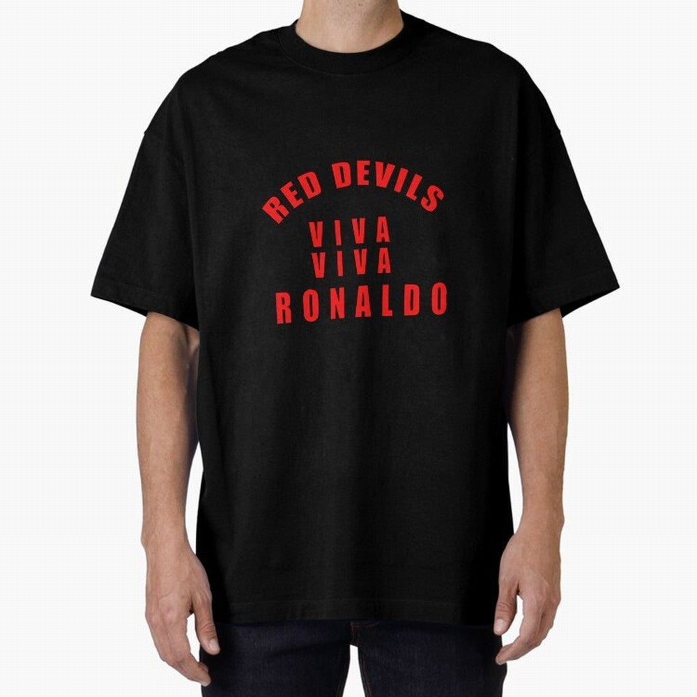 Viva Viva Ronaldo Oversized T-Shirt Bring Global Football Passion for FIFA World Cup 2026 Group Stage, Capturing Messi and Cristiano Ronaldo, Portugal, Spain and Germany, Supporter Pride, Iconic Celebrations, Legendary Names and Global Match Day