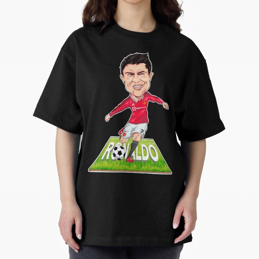 Cristiano Ronaldo Oversized T-Shirt Bring Match Day Fire to FIFA World Cup 2026 USA Canada Mexico for Fans of Mbappe and Brazil, Portugal and Argentina, Bringing Game Day Rituals, Football Legends, Country Pride and the Road to the Final; Perfect